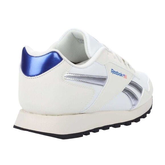 Reebok Unisex Adult Glide Suede Sneakers / White/Silver